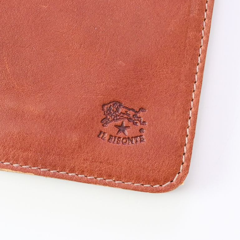 イルビゾンテ IL BISONTE 財布 マネークリップ 札ばさみ メンズ レディース ヴィンテージ カウハイド レザー コニャック SMW076PO0001BW221N(C0963PO 566N) 箔押し名入れ可有料 【スペシャルラッピング660円(別売り)】
