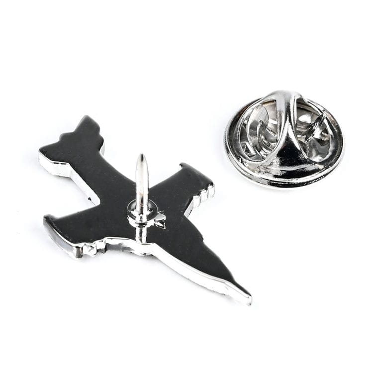 モンアート MONART カフス ラペルピン セット メンズ ピンズ型 飛行機 ジェット機 シルバー RG/K91 SC/K91 Made in Italy 正規代理店
