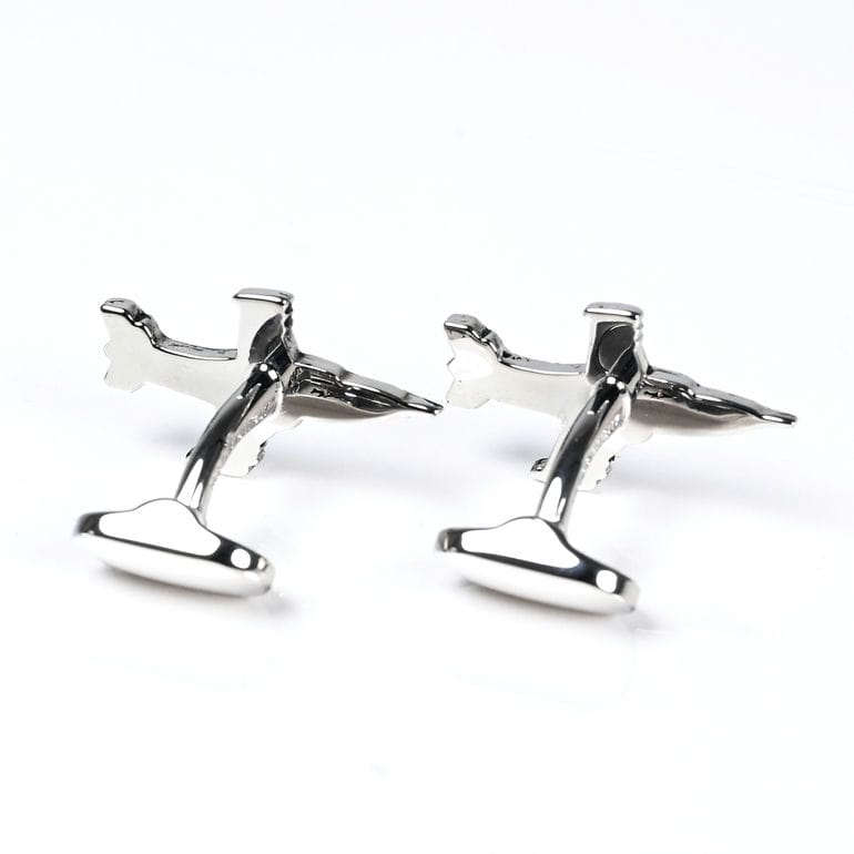 モンアート MONART カフス ラペルピン セット メンズ ピンズ型 飛行機 ジェット機 シルバー RG/K91 SC/K91 Made in Italy 正規代理店