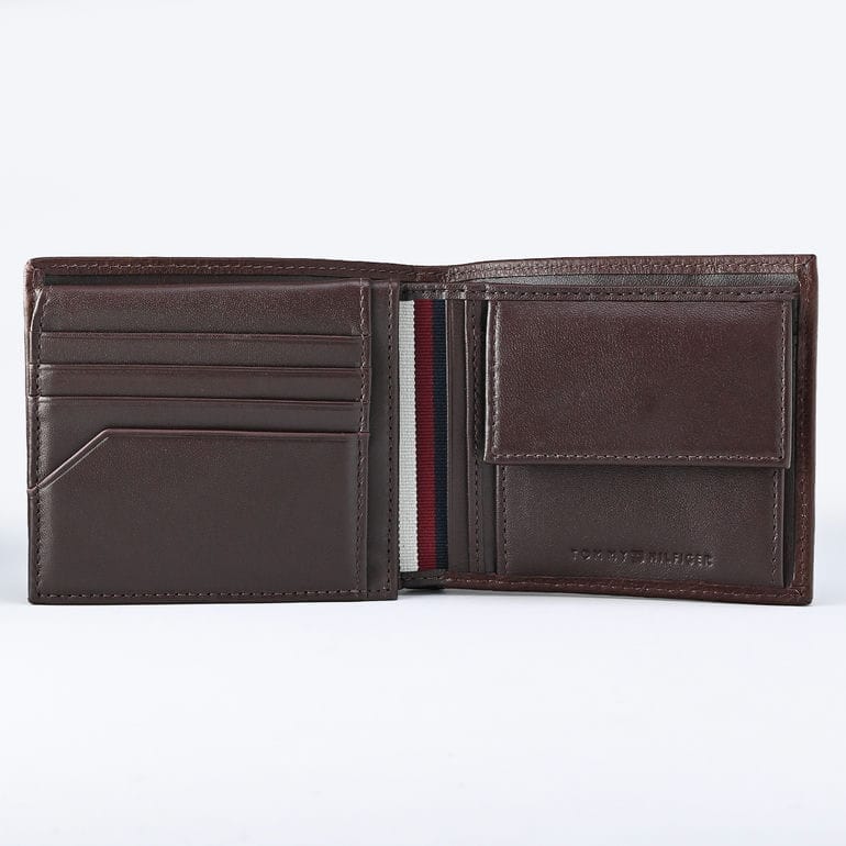 高品質ヨーロッパ輸入モデル トミーヒルフィガー 二つ折り財布 PREMIUM FLAP CC AND COIN 小銭入れ付 プレミアム メンズ コニャック AM12771 GB8 COGNAC