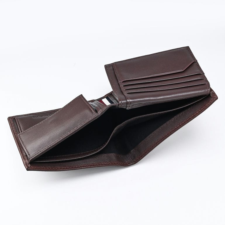 高品質ヨーロッパ輸入モデル トミーヒルフィガー 二つ折り財布 PREMIUM FLAP CC AND COIN 小銭入れ付 プレミアム メンズ コニャック AM12771 GB8 COGNAC