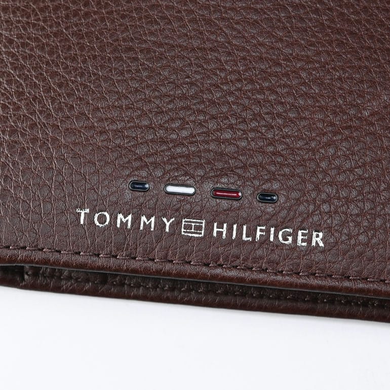高品質ヨーロッパ輸入モデル トミーヒルフィガー 二つ折り財布 PREMIUM FLAP CC AND COIN 小銭入れ付 プレミアム メンズ コニャック AM12771 GB8 COGNAC