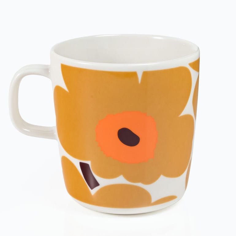 【名入れ可有料】マリメッコ marimekko マグカップ コップ 400ml Unikko ウニッコ ブラウン 74565 074565 182 洋食器 テーブルウェア 北欧食器 北欧デザイン<br>【スペシャルラッピング660円(別売り)】