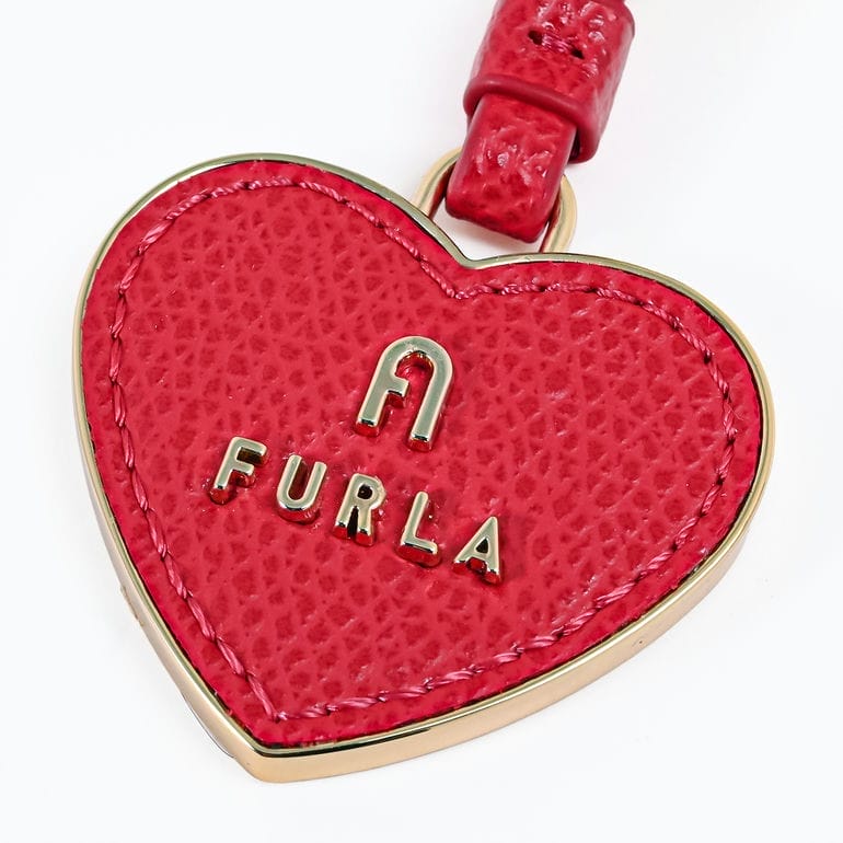 フルラ FURLA キーリング キーホルダー CAMELIA カメリア ハート レディース ルビー レッド WR00434 AME000 RUB00 チャーム【純正紙袋付き】