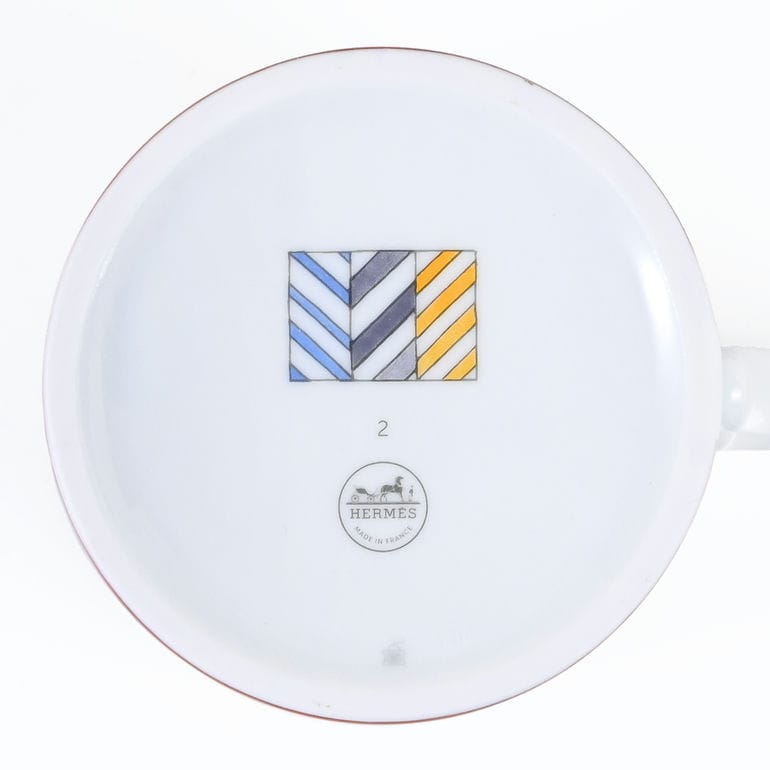 エルメス HERMES マグカップ ペア 2個セット 300ml HIDDEN ヒドゥン H オレンジ ブルー マルチカラー 67331P P067331P 067331P 洋食器 高級<br> 【スペシャルラッピング660円(別売り)】