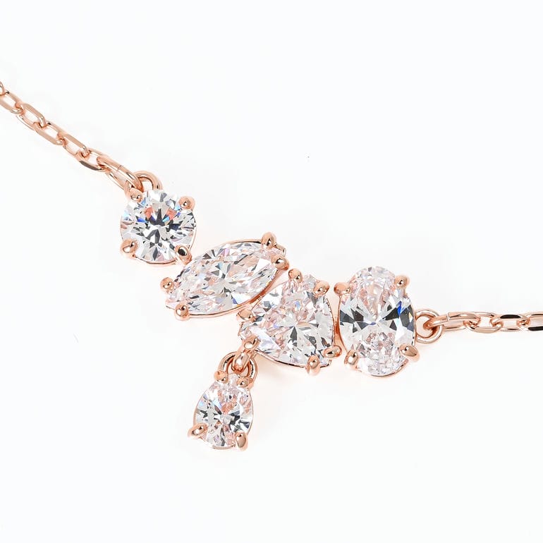 スワロフスキー SWAROVSKI ネックレス Mesmera クリア 18Kローズ