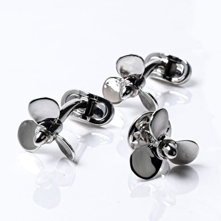 モンアート MONART カフス ラペルピン セット メンズ ピンズ型 プロペラ スクリュー シルバー RG/K60 SC/K60 Made in Italy 正規代理店