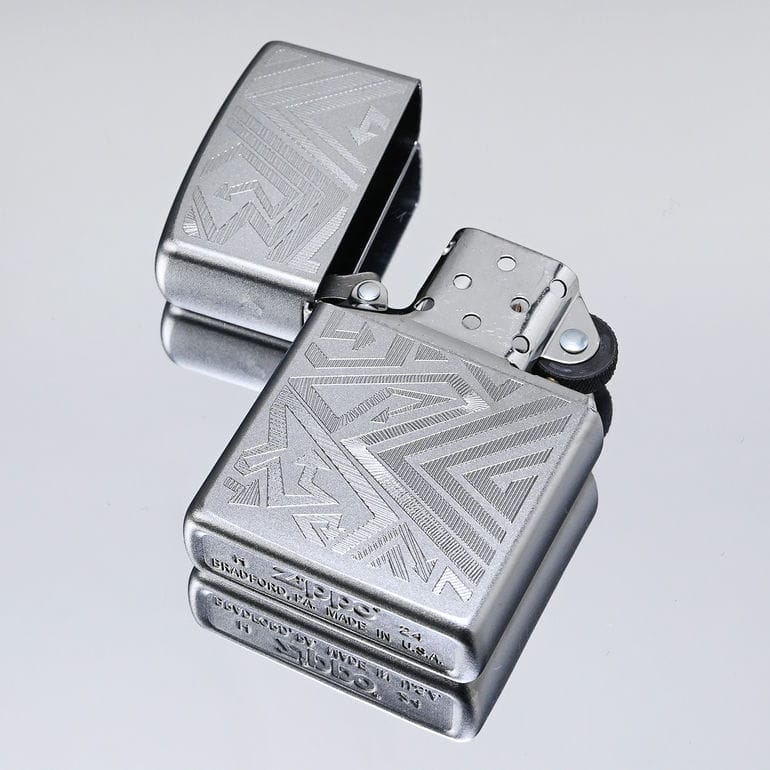 ZIPPO ジッポー ライター ジッポ ライン 矢印デザイン シルバー 46481