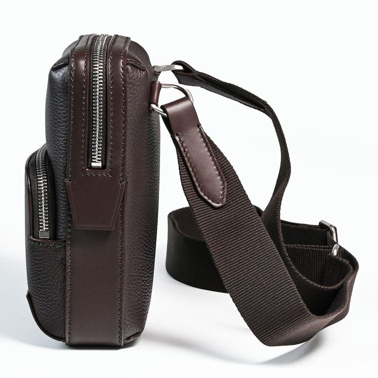 ダンヒル dunhill ショルダーバッグ 1893 ハーネス ノースサウス クロスボディ メンズ チョコレートブラウン 25R3153XA202 英国