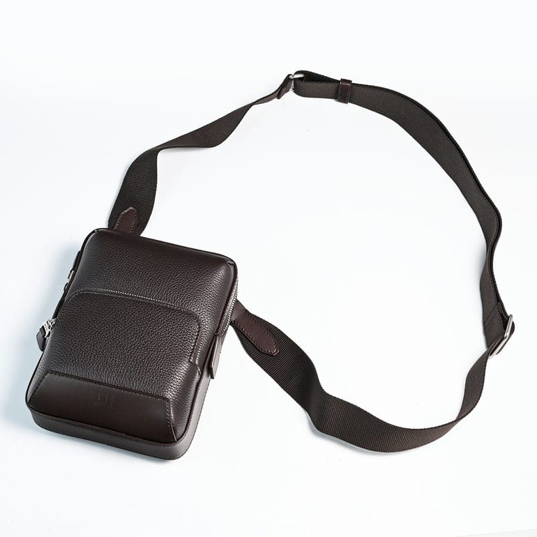ダンヒル dunhill ショルダーバッグ 1893 ハーネス ノースサウス クロスボディ メンズ チョコレートブラウン 25R3153XA202 英国