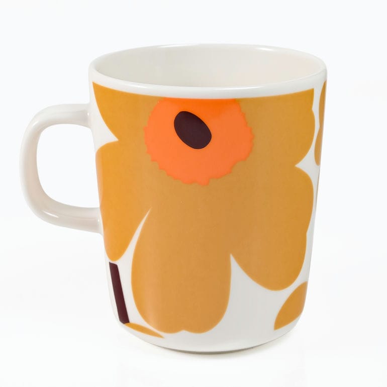 【名入れ可有料】マリメッコ marimekko マグカップ コップ ペアセット 250ml Unikko ウニッコ ブラウン 74952 074952 182 洋食器 テーブルウェア 北欧食器 北欧デザイン<br>【スペシャルラッピング660円(別売り)】