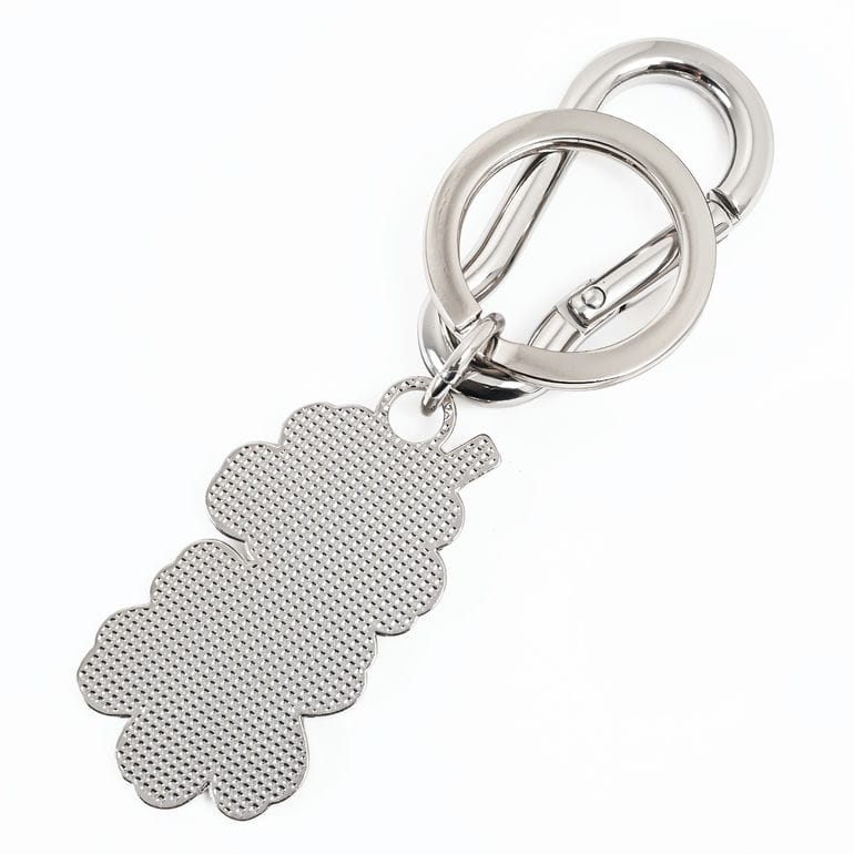 マリメッコ marimekko キーリング キーホルダー Puhallus Unikko ウニッコ Kioski キーチェーン ブラック ホワイト 93606 093606 910 北欧雑貨 北欧デザイン ネコポス限定 送料無料<br>【スペシャルラッピング660円(別売り)】