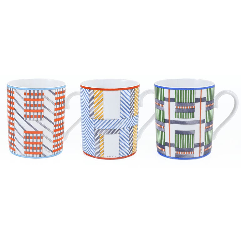 取りに来れる方限定！HERMES（エルメス）のマグカップ！ HERMES エルメス マグカップ シェーヌダンクル プラチナ 300ml 名入れ