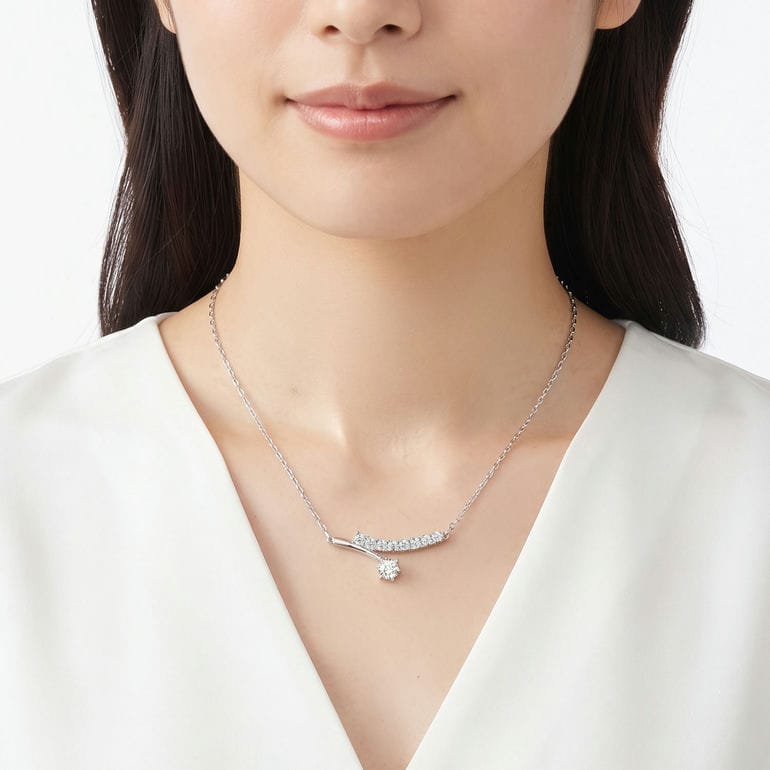スワロフスキー SWAROVSKI ネックレス Matrix マトリックス クリア