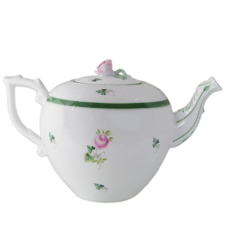 純正BOX付 ヘレンド ティーポット ウィーンのバラ 洋食器 手描き 800ml 606009 VRH 【00606009-VRH】【スペシャルラッピング660円(別売り)】