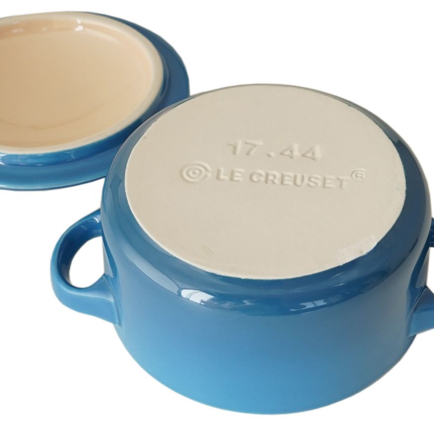 ルクルーゼ ル・クルーゼ ミニ ココット・ロンド 10cm ギフトセット ストーンウェアシリーズ Le Creuset 4個セット マテリアルブルー 91006900310010 洋食器