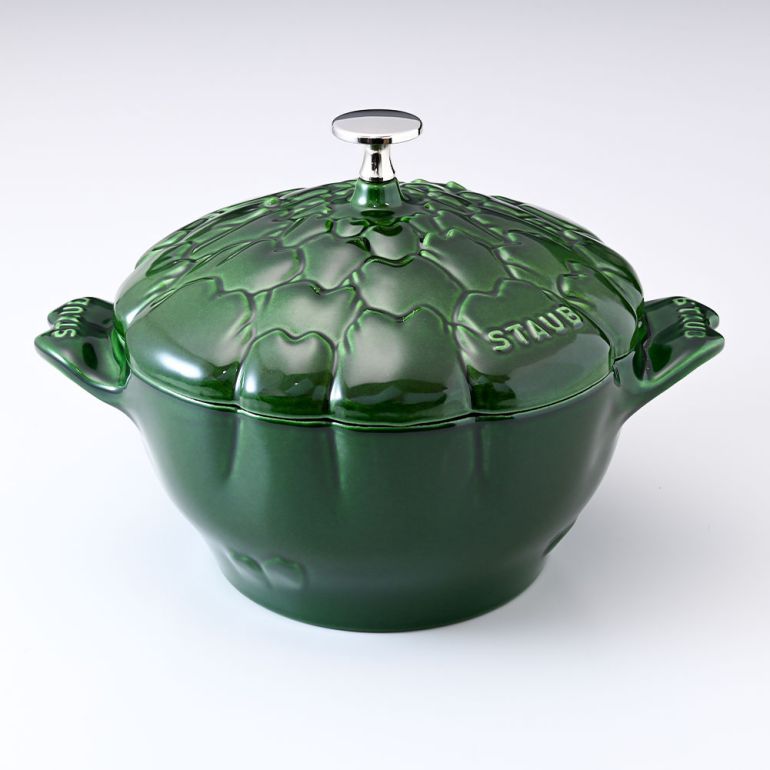 ストウブ staub ココット ラウンド アーティチョーク 22cm 鋳物 ホーロー 鍋 なべ 調理器具 バジルグリーン 3L 11152285 (40501-094-0) 名入れ可有料 洋食器 【スペシャルラッピング1100円(別売り)】
