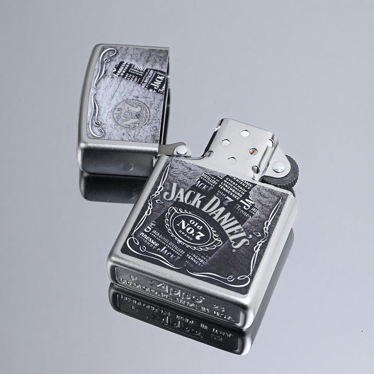Zippo ジッポー ジャックダニエル 正式公認 販促商品【新品・未使用】 Zippo ジッポー ジャックダニエル 酒 ロゴ Jack Daniel's Label
