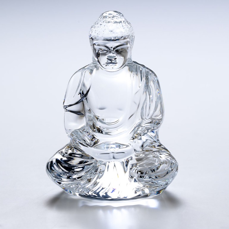 Baccarat クリスタル仏像 Baccarat バカラ 仏 クリスタル フィギュリン - スワロフスキー