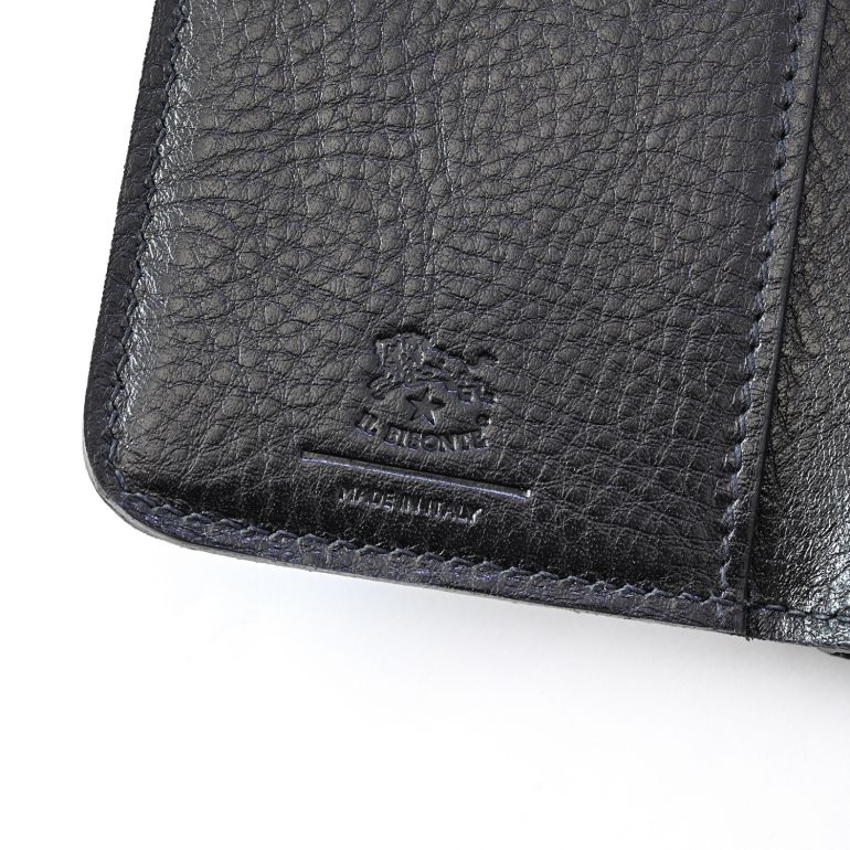 イルビゾンテ IL BISONTE 財布 ミニ財布 小銭入れ メンズ レディース 4連キーケース付き Acero line カーフ レザー ネロ SSW013PV0005BK110B 箔押し名入れ可有料【スペシャルラッピング660円(別売り)】