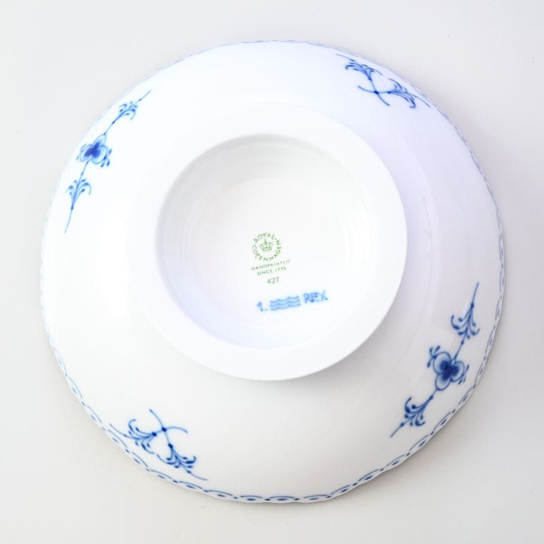 ロイヤルコペンハーゲン ブルーフルーテッド ハーフレース ケーキ