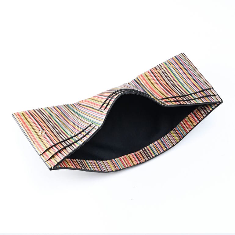 【名入れ可有料】 ポールスミス Paul Smith 三つ折り財布 メンズ ブラック 7595 LSIGIN 79 英国 Made in ITALY ウォレット 折財布 【スペシャルラッピング660円(別売り)】