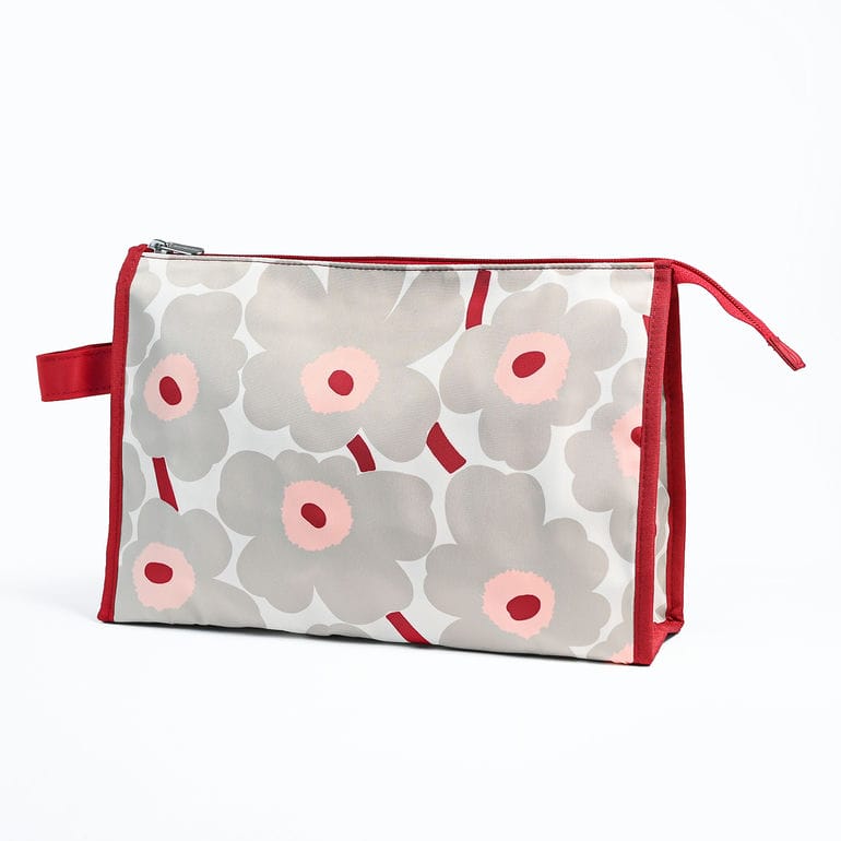 マリメッコ marimekko コスメバッグ 化粧ポーチ 小物入れ メディア2 ミニ ウニッコ ダークチェリー サーモンレッド ベージュ 73444 073444 193 北欧雑貨 北欧デザイン ネコポス限定 送料無料<br>【スペシャルラッピング660円(別売り)】