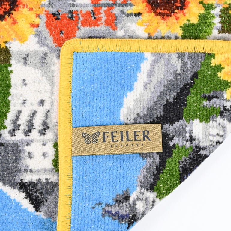 【刺しゅう名入れ可有料】フェイラー FEILER ハンカチ ハンドタオル 25cm レディース ノイシュバンシュタイン城 夏 向日葵 ひまわり ヒマワリ イエロー クロネコゆうパケット限定 送料無料<br>【スペシャルラッピング660円(別売り)】
