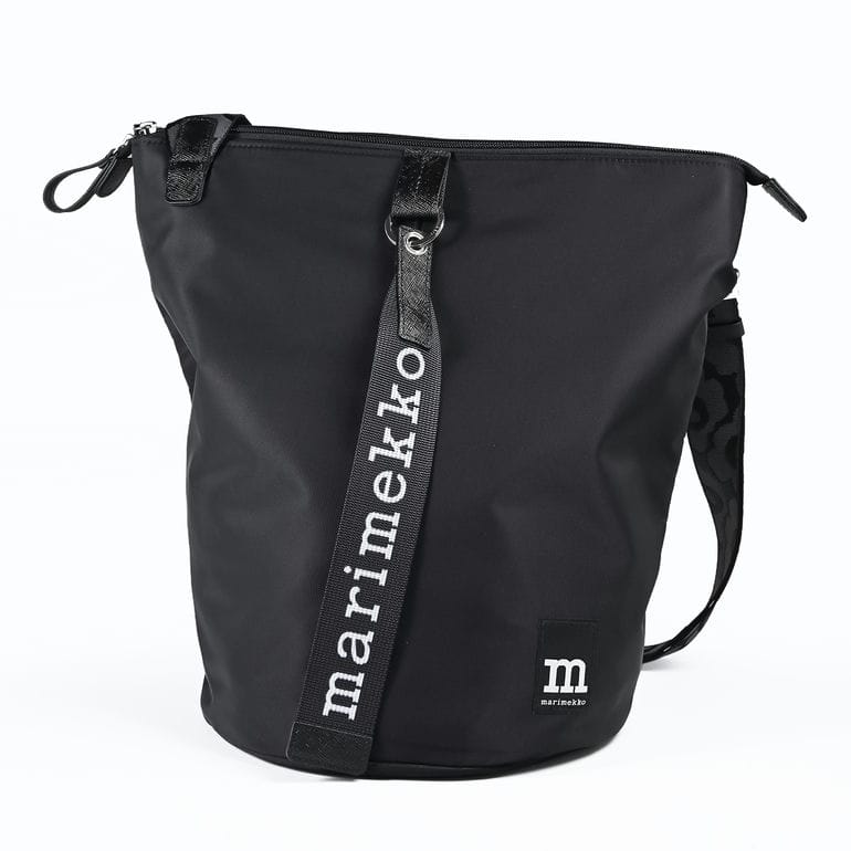 マリメッコ marimekko ショルダーバッグ クロスボディ オール デイ バケット ソリッド レディース ブラック 91271 091271 009 北欧雑貨 北欧デザイン