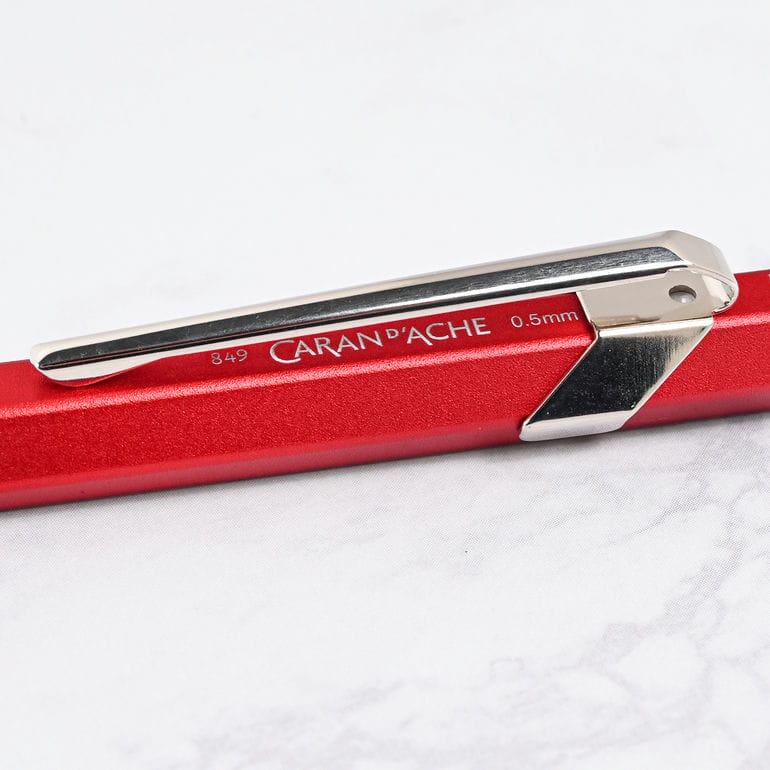 【名入れ無料】カランダッシュ CARAN DACHE シャーペン メカニカルペンシル 0.5mm HB シャープペンシル 849 カラーマットX レッド MF0844 585 高級 筆記具<br>【スペシャルラッピング660円(別売り)】