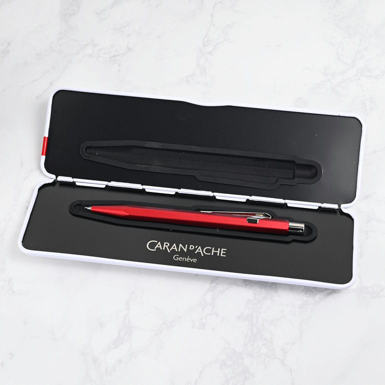 【名入れ無料】カランダッシュ CARAN DACHE シャーペン メカニカルペンシル 0.5mm HB シャープペンシル 849 カラーマットX レッド MF0844 585 高級 筆記具<br>【スペシャルラッピング660円(別売り)】