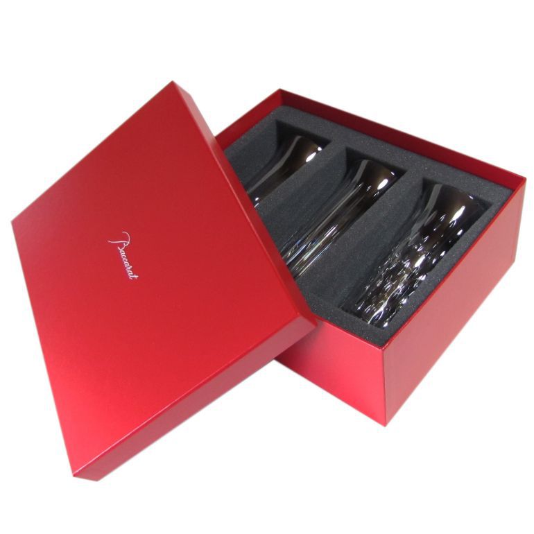 バカラ 名入れ対応 Baccarat ベース 花瓶 3点アソートセット フローラ FLORA オルガン グレイン ビゾー 18cm 2810832 (2613138 2613139 2613140のセット) 【熨斗対応】 インテリア オブジェ 置物 洋食器 <br>【スペシャルラッピング1100円(別売り)】