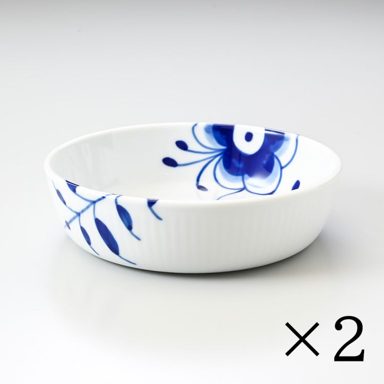 2枚セット ロイヤルコペンハーゲン ROYAL COPENHAGEN ブルーフルーテッド メガ ディッシュ プレート 12.5cm 2381467(1061131) 北欧食器 洋食器 ROYAL COPENHAGEN【スペシャルラッピング660円(別売り)】