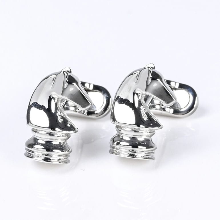 モンアート MONART カフス ラペルピン セット メンズ ピンズ型 馬 ホース 騎士 チェス ナイト シルバー RG/K65 SC/K65 Made in Italy 正規代理店