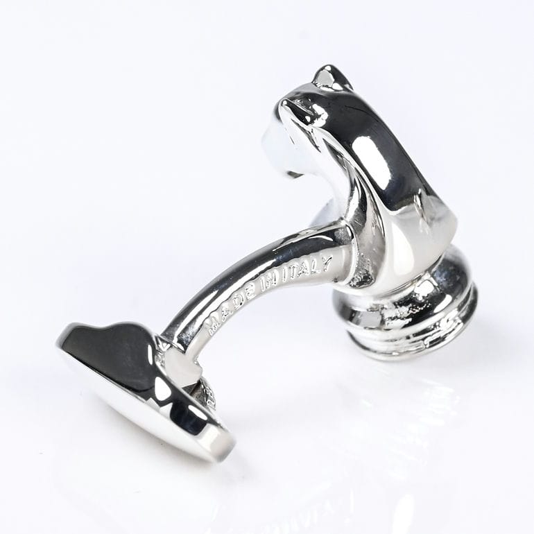 モンアート MONART カフス ラペルピン セット メンズ ピンズ型 馬 ホース 騎士 チェス ナイト シルバー RG/K65 SC/K65 Made in Italy 正規代理店