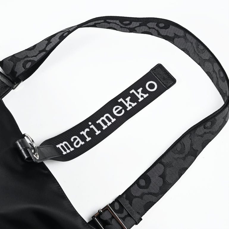 マリメッコ marimekko ショルダーバッグ クロスボディ キャリー オール ソリッド レディース ブラック 91923 091923 009 北欧雑貨 北欧デザイン