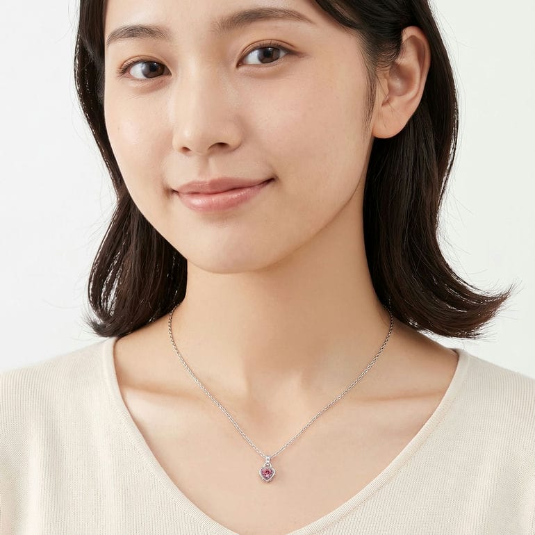 スワロフスキー SWAROVSKI ネックレス Chroma ハート ピンク クリア