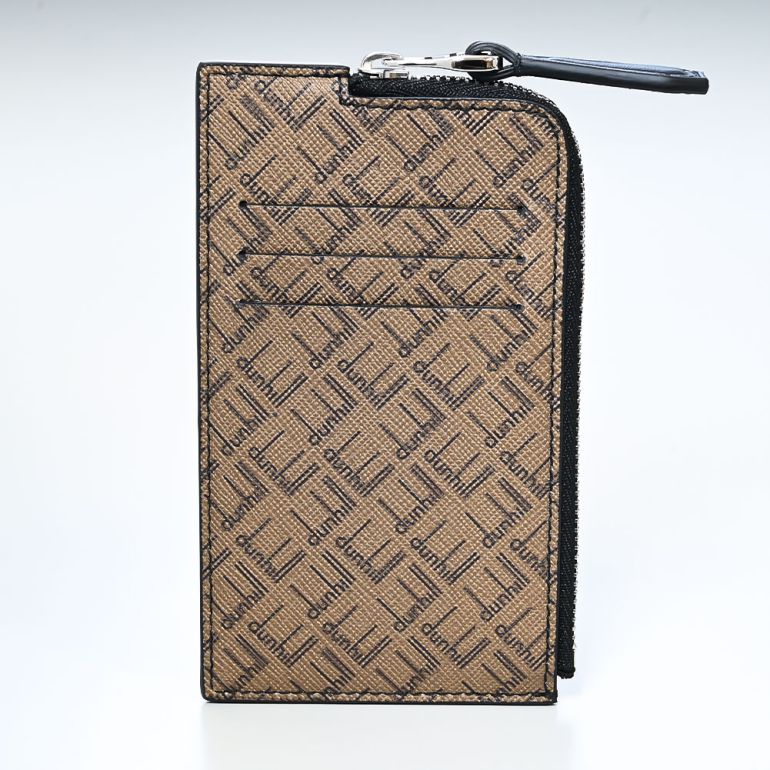 ダンヒル dunhill スマートウォレット カードケース メンズ コインケース フラグメントケース シグネチャー キャメル 21R210ZLT231R 名入れ可有料 箔押し<br>【スペシャルラッピング660円(別売り)】