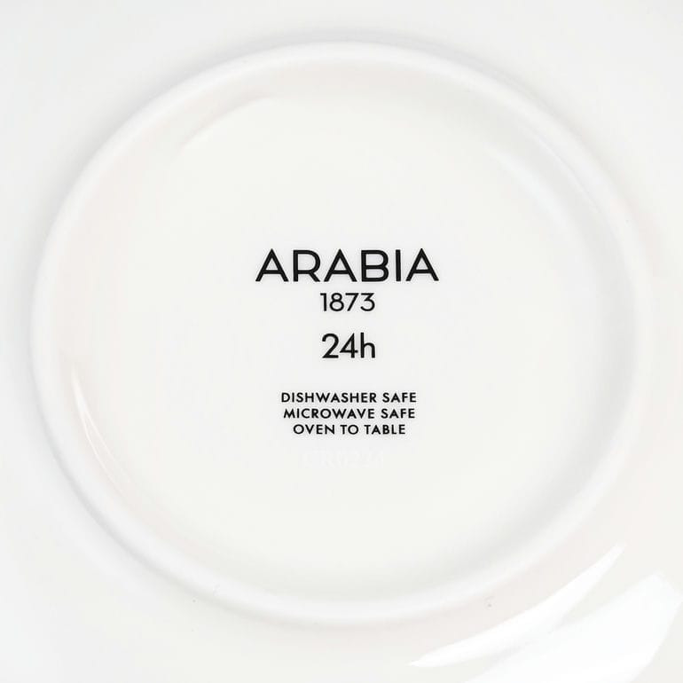 アラビア ARABIA ティーカップ&ソーサー 260ml 17cm プレート 24h トゥオキオ Tuokio レッド 1073609 洋食器 北欧 雑貨 キッチン フィンランド 陶器 カップアンドソーサー 【スペシャルラッピング1100円(別売り)】