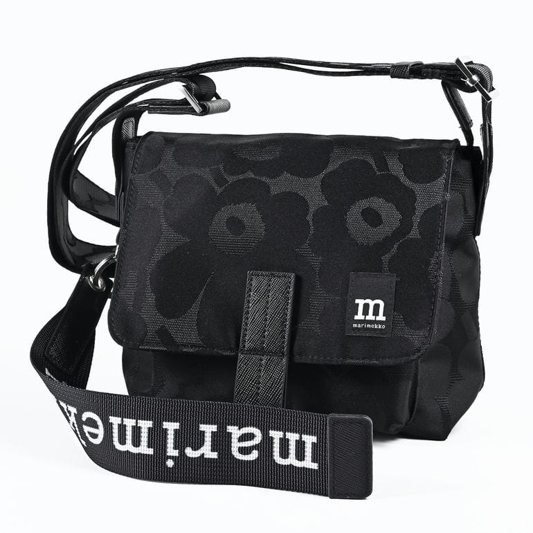 マリメッコ marimekko ショルダーバッグ ミニ メッセンジャーバッグ Unikko ウニッコ レディース ブラック 92803 092803 999 北欧雑貨 北欧デザイン