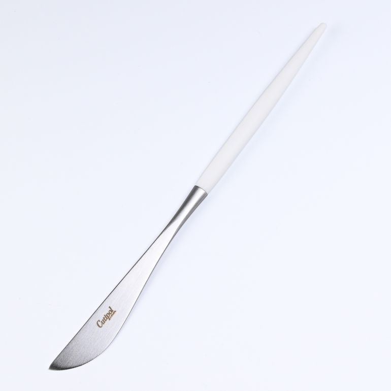 クチポール Cutipol GOA ゴア ホワイト ディナーナイフ ディナーフォーク ディナースプーン 3本セット 3点セット 【名入れ可有料】 ハンドメイド カトラリー 洋食器