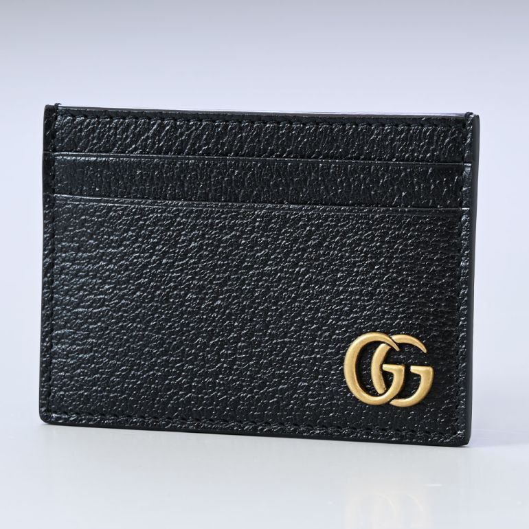グッチ GUCCI カードケース 名刺入れ メンズ レディース マネークリップ GGマーモント ブラック 436022 DJ20T 1000 【スペシャルラッピング660円(別売り)】