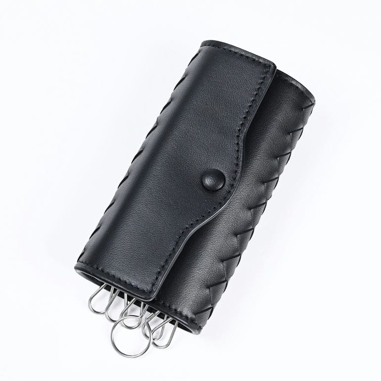 希少　現行　美品　ボッテガ　6連キーケース　マキシ　イントレチャート　ピンク BOTTEGA VENETA - 希少 現行 美品 ボッテガ 6連キーケース