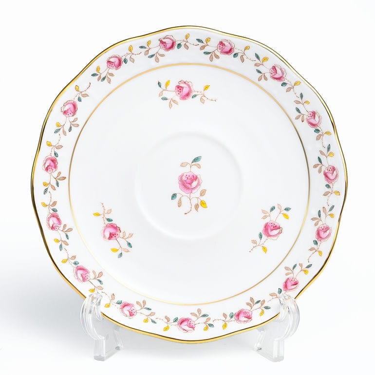 【名入れ可有料】ヘレンド HEREND ティーカップ&ソーサー 200ml 薔薇の花飾り ローズガーランド 手描き 724000 RGS 007240-00-RGS 洋食器 キッチン 陶器 食卓 カップアンドソーサー 【スペシャルラッピング660円(別売り)】