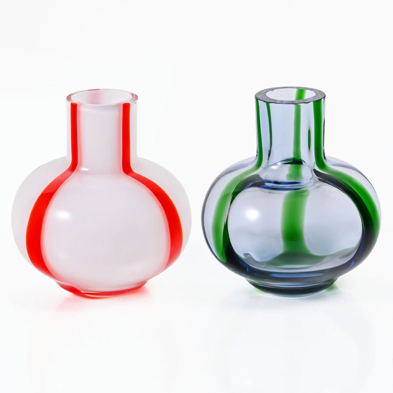 マリメッコ marimekko ベース ミニ 花瓶 2個セット ライトブルー