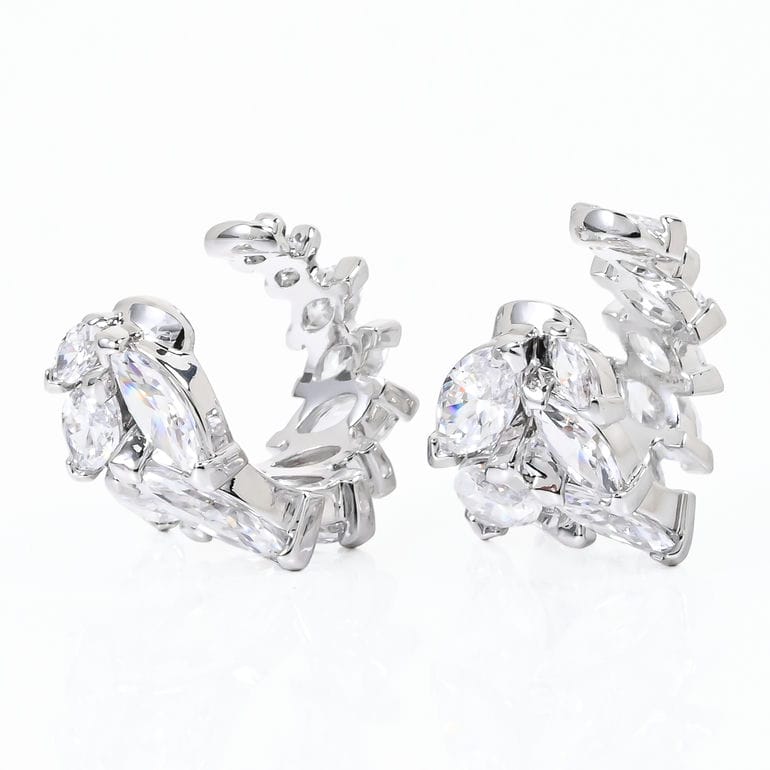 スワロフスキー SWAROVSKI イヤーカフ Mesmera クリア シルバー