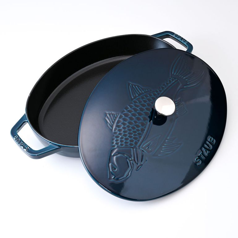 ストウブ staub ココット オーバル 33cm フィッシュラメールディッシュ