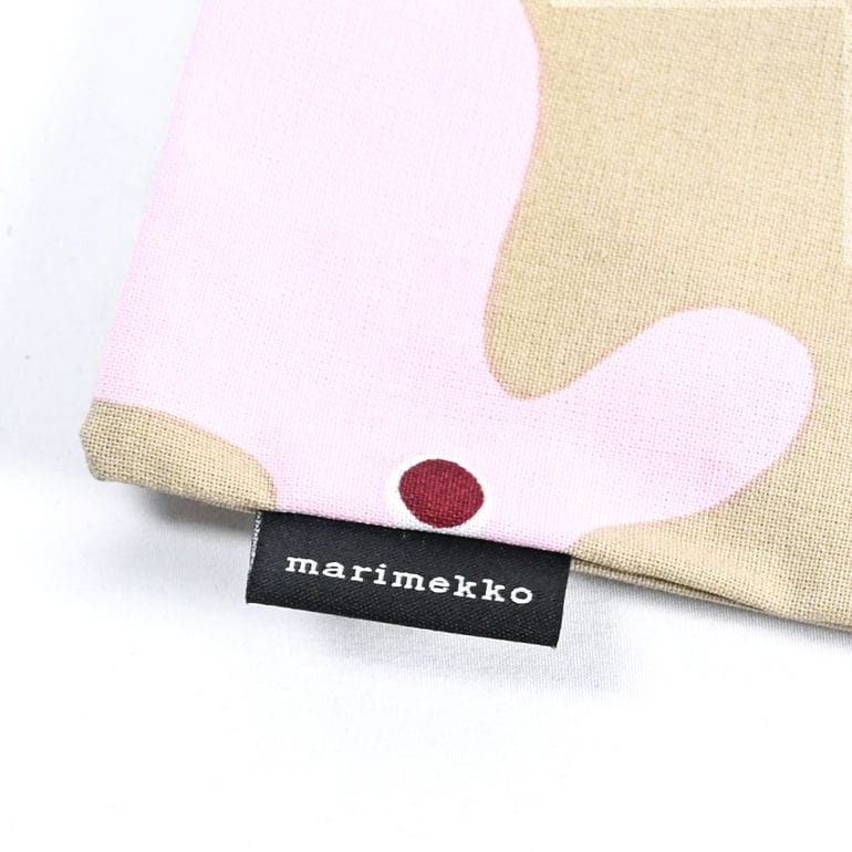 マリメッコ marimekko トートバッグ レディース A4サイズ ファブリック Rulla ルッラ/ローラー ベージュ×レッド 072180 830 名入れ 刺しゅう可有料 北欧雑貨 北欧デザイン【スペシャルラッピング660円(別売り)】