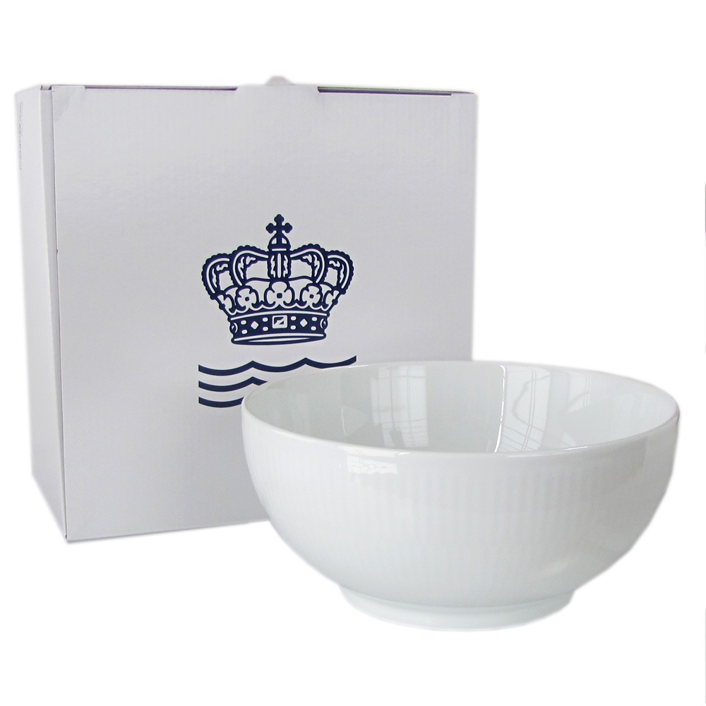 ロイヤルコペンハーゲン ホワイトフルーテッド ボウル サラダボウル