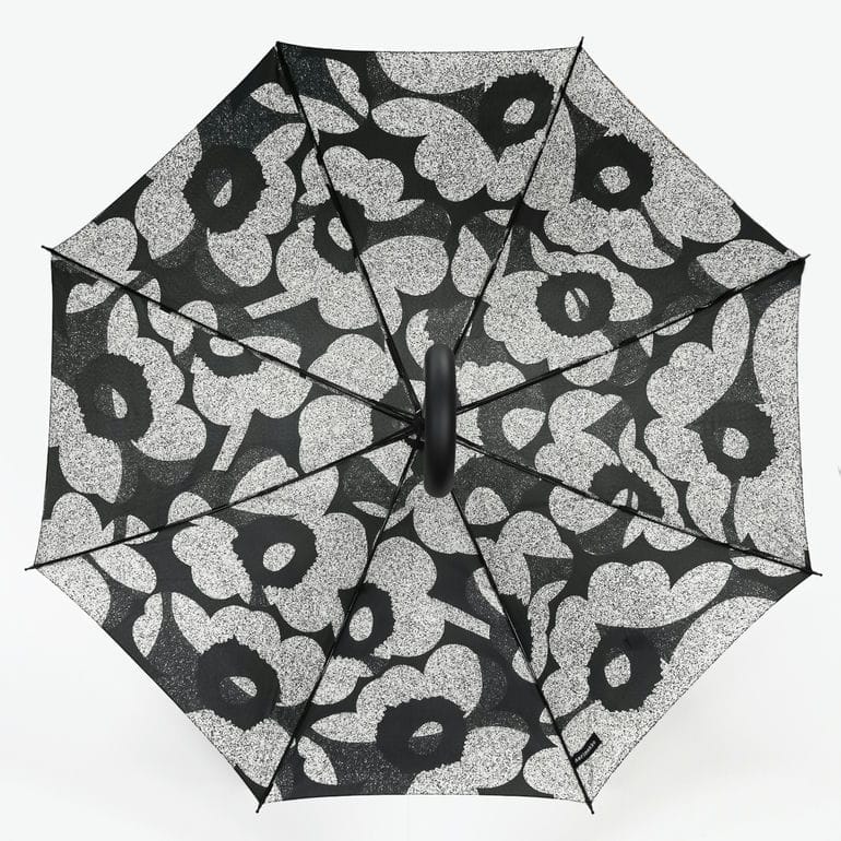 マリメッコ marimekko 傘 長傘 アンブレラ ジャンプ傘 雨傘 スティック ウニッコ ブラック グレー 94642 094642 190 北欧雑貨 北欧デザイン
